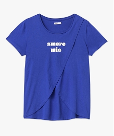 tee-shirt de grossesse et dallaitement a motifs bleuE121801_4