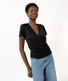 CHAUSSURE PLAT SILVER TEE-SHIRT NOIR:40289543380-Polyester////