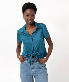 CHAUSSURE PLAT NOIR TEE-SHIRT BLEU:40289543390-Polyester////