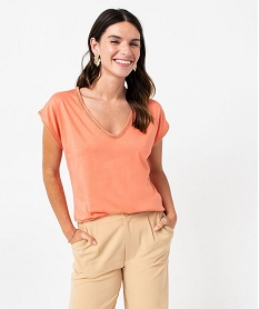 BOOTS MARRON TEE-SHIRT CORAL PINK:40289543400-Coton////