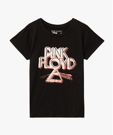 tee-shirt a manches courtes avec inscription xxl femme - pink floyd noirE124001_4