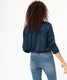 tee-shirt a manches longues imprime en polyester recycle femme imprime t-shirts manches longuesE126301_3