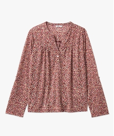 tee-shirt a manches longues imprime en polyester recycle femme imprime t-shirts manches longuesE126501_4