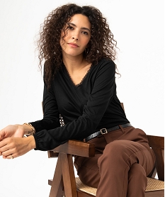 PANTALON STONE USED TEE-SHIRT NOIR:40289570771-Polyester////
