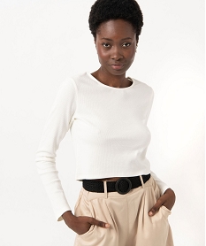 TEE-SHIRT NOIR BLANC TEE-SHIRT ECRU:40289570775-Coton////