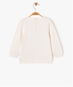 sweat en maille bouclette imprimee bebe garcon beigeE132901_3