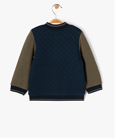 sweat bicolore bebe garcon - lulucastagnette bleu sweatsE134501_3