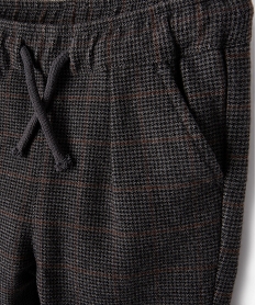 pantalon carotte a motif pied-de-poule bebe garcon grisE136701_2