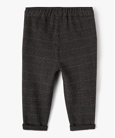 pantalon carotte a motif pied-de-poule bebe garcon grisE136701_3