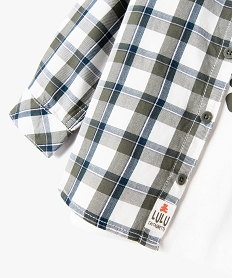 ensemble chemise tee-shirt manches longues bebe garcon - lulucastagnette beigeE138801_3