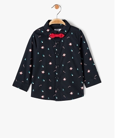GEMO Chemise à manches longues spécial Noël bébé garçon Multicolore