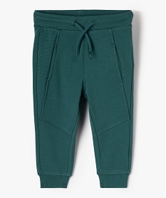 GEMO Pantalon de jogging bébé garçon avec poches fantaisie Vert