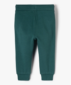 pantalon de jogging bebe garcon avec poches fantaisie vert joggingsE140001_3