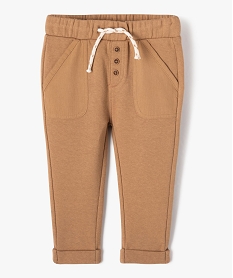 GEMO Pantalon en maille souple et confortable bébé garçon Brun
