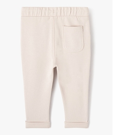 pantalon en maille souple et confortable bebe garcon beigeE140301_3