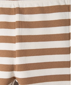 legging en molleton imprime bebe garcon beigeE140401_2