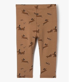 legging en molleton imprime bebe garcon brunE140501_3