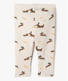 legging en molleton imprime bebe garcon blancE140801_3