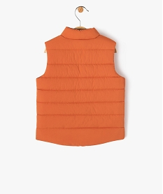 doudoune sans manches doublee polaire bebe garcon - lulucastagnette orangeE142001_4
