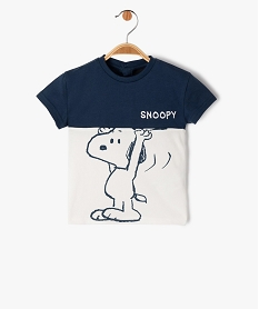 tee-shirt a manches courtes motif snoopy bebe garcon - peanuts bleuE145001_1