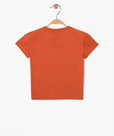 tee-shirt a manches courtes en coton imprime cine bebe garcon rouge tee-shirts manches courtesE145201_3