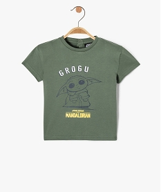 tee-shirt a manches courtes en coton imprime cine bebe garcon vert tee-shirts manches courtesE145401_1