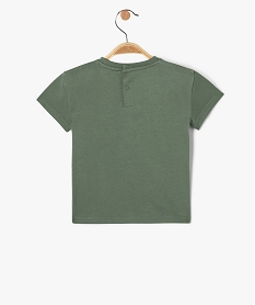 tee-shirt a manches courtes en coton imprime cine bebe garcon vert tee-shirts manches courtesE145401_3