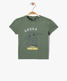 tee-shirt a manches courtes en coton imprime cine bebe garcon vert tee-shirts manches courtesE145401_4