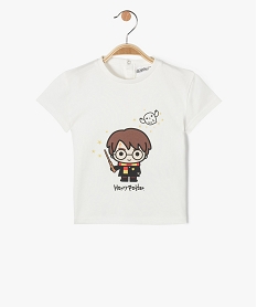 tee-shirt a manches courtes en coton imprime cine bebe garcon beige tee-shirts manches courtesE145501_4