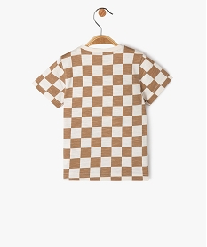 tee-shirt manches courtes imprime bebe garcon beigeE146901_3
