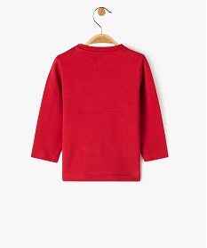 tee-shirt manches longues imprime special noel bebe garcon rouge tee-shirts manches longuesE150301_3