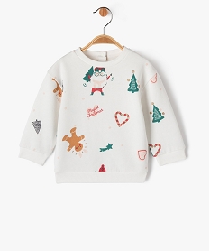 GEMO Sweat molletonné spécial Noël bébé fille Multicolore