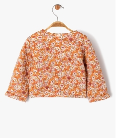sweat matelasse boutonne bebe fille - lulucastagnette multicoloreE153601_3