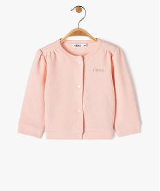 BERMUDA BLANC SWEAT ROSE:40311510077-Coton////