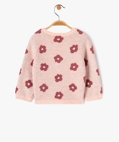 pull en maille peluche a motif fleurs bebe fille multicoloreE159801_3