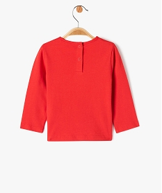 tee-shirt a manches longues special noel bebe fille rouge tee-shirts manches longuesE164801_3