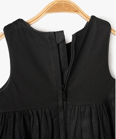 robe fete en tulle avec sequins et paillettes bebe fille noirE166001_3