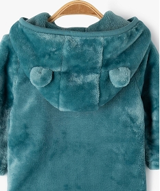 sweat zippe a capuche en fourrure imitation bebe bleuE166901_2