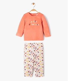 COMBI BLEU DORS BIEN ORANGE:40322700163-Coton////