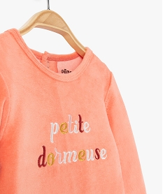 pyjama bimatiere depareille bebe fille orange pyjamas 2 piecesE167801_2