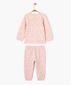 pyjama 2 pieces en molleton doux et imprime bebe fille multicoloreE168301_4
