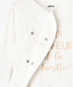 pyjama bebe a ouverture croisee imprime etoiles jaune chine pyjamas ouverture devantE170001_2