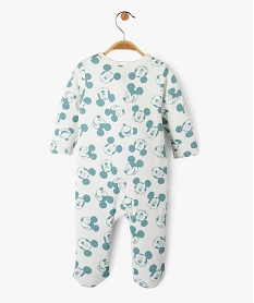 pyjama dors-bien avec motifs mickey bebe garcon - disney vert pyjamas ouverture devantE170401_3