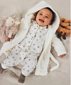 GEMO Ensemble de nuit 3 pièces spécial Noël : pyjama + robe de chambre fille jaune chine