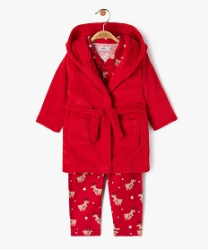 ensemble de nuit 3 pieces special noel   pyjama robe de chambre garcon rougeE171201_1