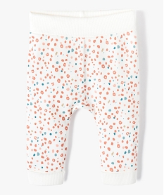 GEMO Pantalon souple en maille coton stretch bébé fille Beige