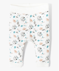 GEMO Pantalon souple en maille extensible bébé Blanc