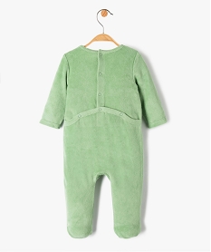 pyjama dors-bien en velours imprime bebe beigeE176001_3
