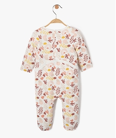 pyjama bebe fille a motifs fleuris et arc-en-ciel beige pyjamas et dors bienE177901_3
