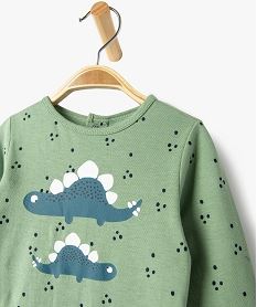 pyjama dors-bien pont dos imprime en jersey bebe vert pyjamas et dors bienE178101_2